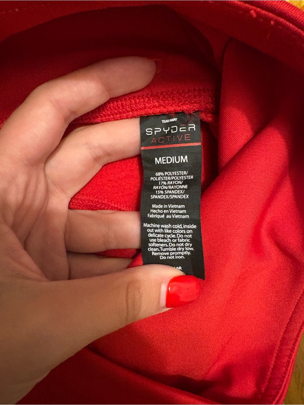 Spyder Red Active Performance Top - Picture 4 of 4